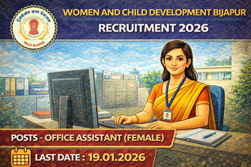 महिला एवं बाल विकास बीजापुर भर्ती 2026