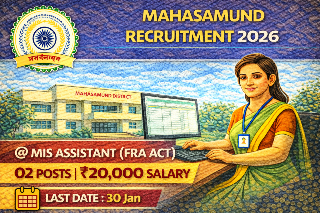 Mahasamund MIS Assistant Recruitment 2026
